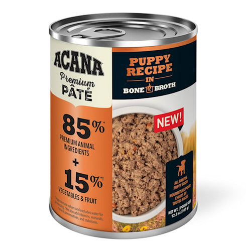 Acana Premium Chunks Puppy Recipe in Bone Broth Canned Dog Food 12.8oz - Poudre Pet and Feed Supply